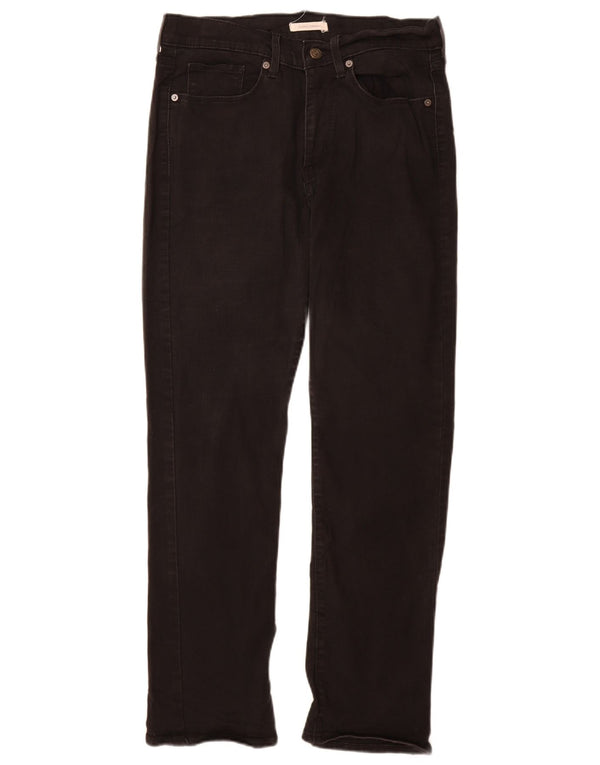 Levi's ženske klasične ravne traperice US 10 Large W30 L30 crni pamuk