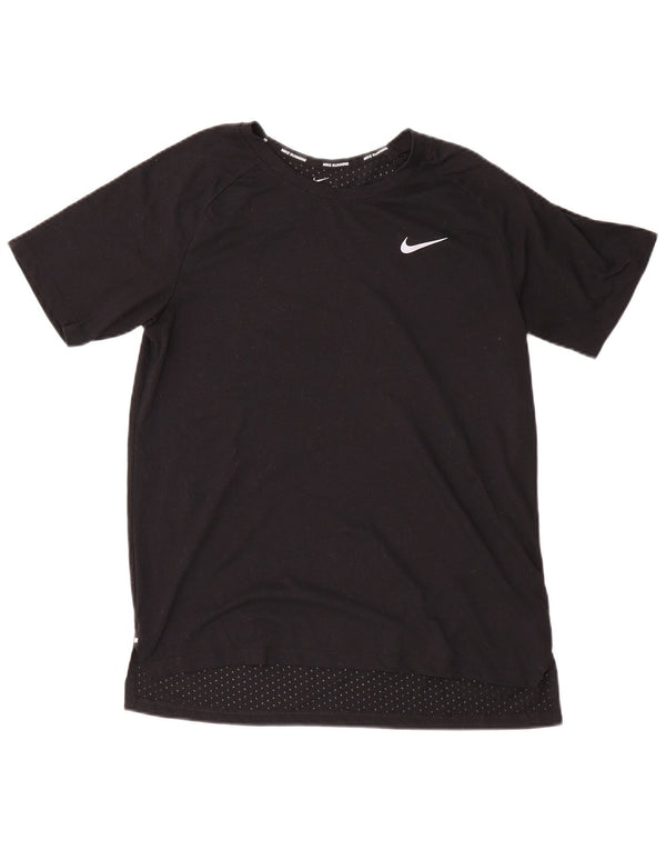 Nike Dri Fit majica kratkih rukava srednji crni poliester