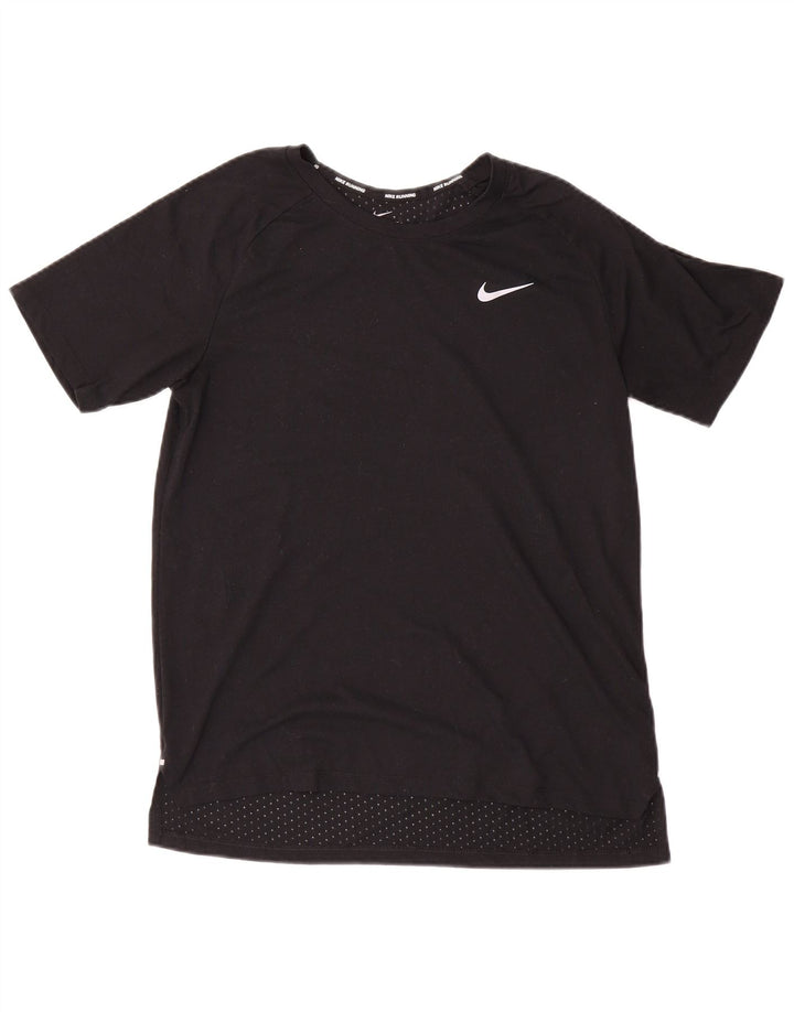 Nike Dri Fit majica kratkih rukava srednji crni poliester