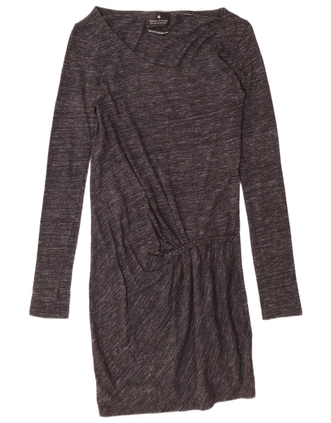 MAISON SCOTCH Ženska osnovna haljina dugih rukava UK 10 Mala siva