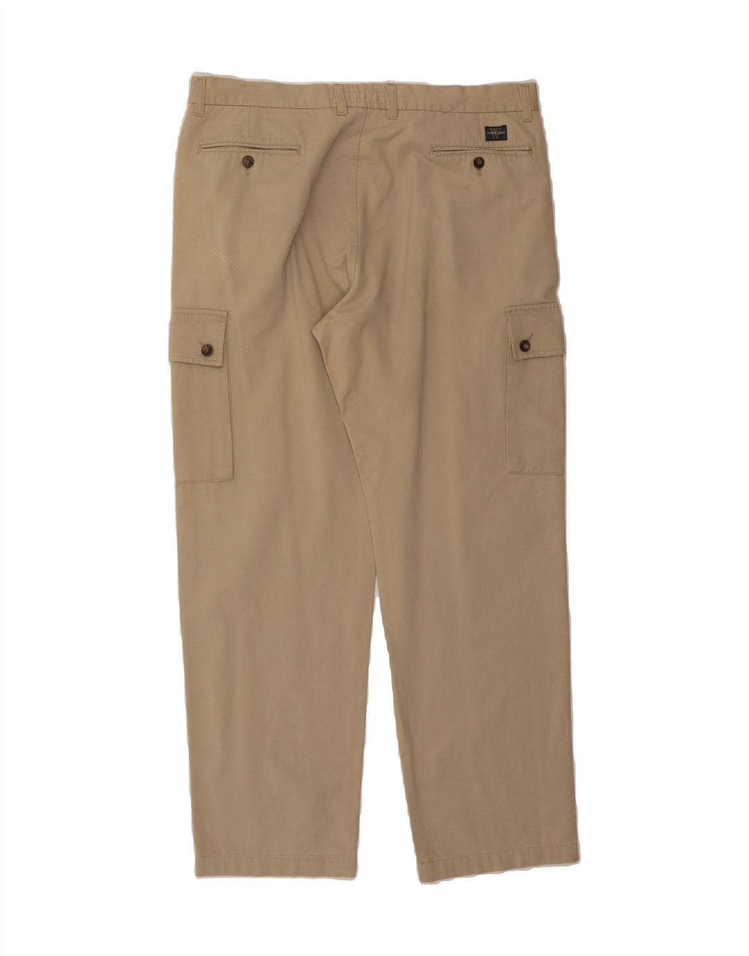 WEIPPER Mens Khakis Straight Cargo Trousers W36 L30 Beige Cotton Vintage Weipper and Second-Hand Weipper from Messina Hembry 