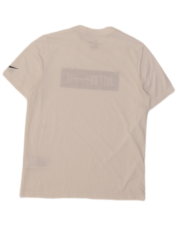 Nike Dri Fit Graphic T-Shirt majica srednje veličine, bijeli pamuk