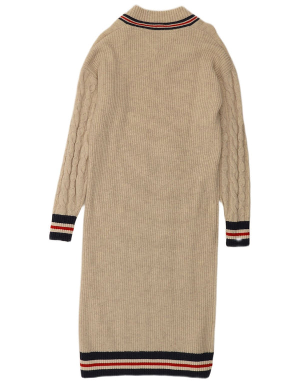 Tommy Hilfiger Ženska džemper haljina dugih rukava UK 10 Mala bijela