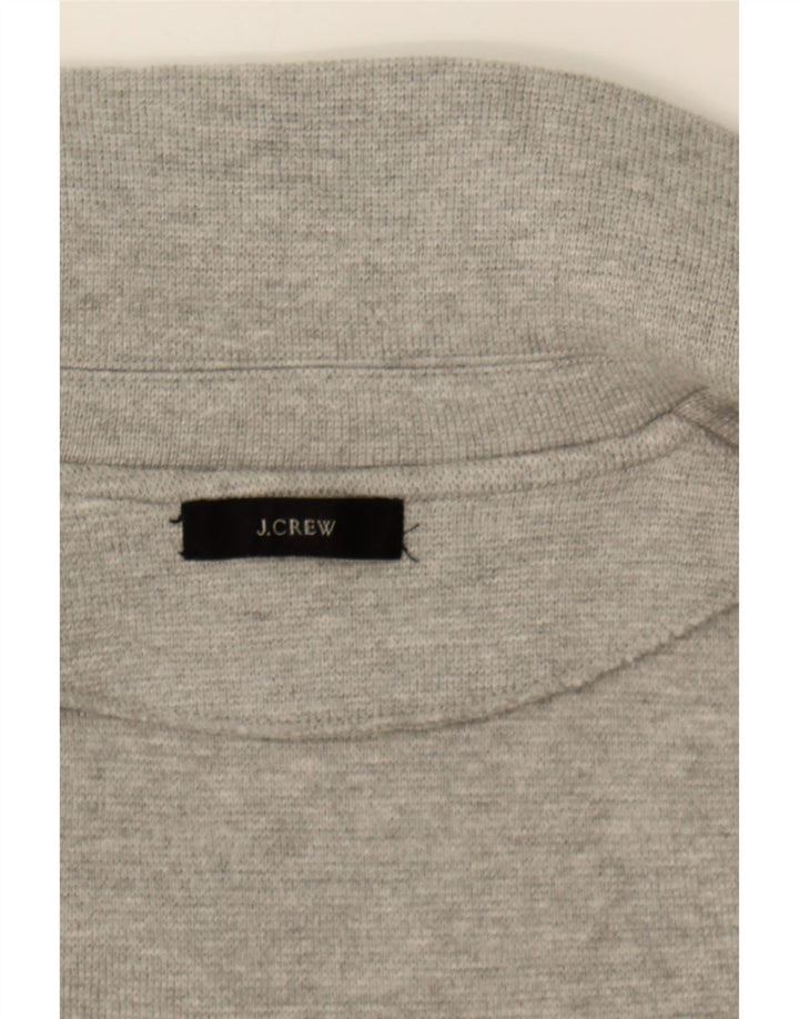 J. CREW Womens Longline Open Cardigan Sweater UK 14 Medium Grey Cotton Vintage J. Crew and Second-Hand J. Crew from Messina Hembry 