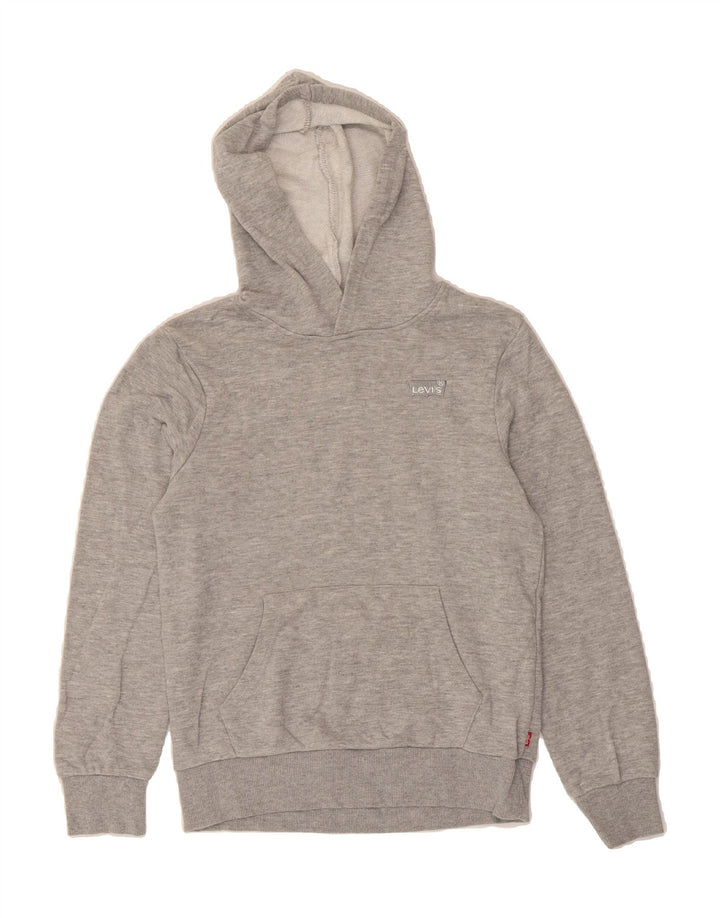 LEVI'S Boys Hoodie Jumper 13-14 Years Grey Cotton Vintage Levi's and Second-Hand Levi's from Messina Hembry 