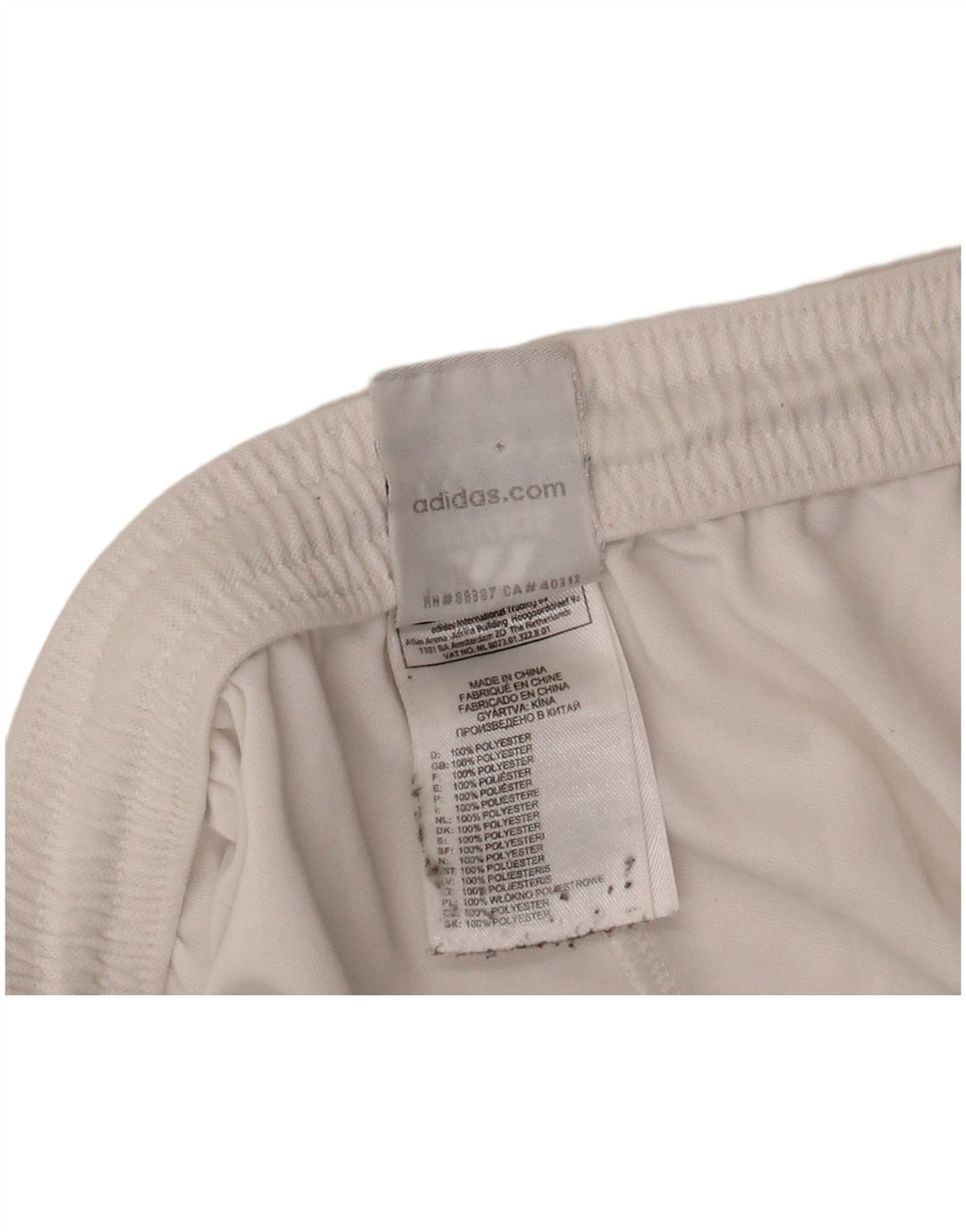 ADIDAS muške sportske kratke hlače Climalite srednje bijele boje od poliestera