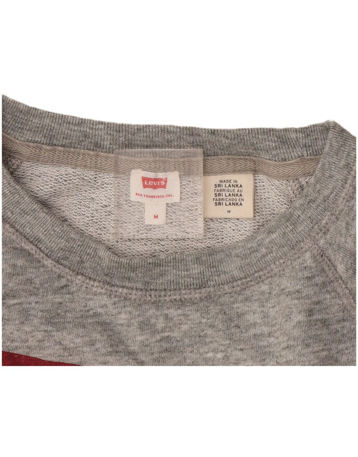 Levi's Ženski džemper s grafičkim motivima UK 14 srednje sivo s pjegama