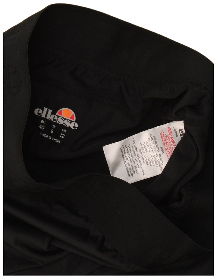Ellesse ženske kapri tajice UK 12 Srednji crni poliester