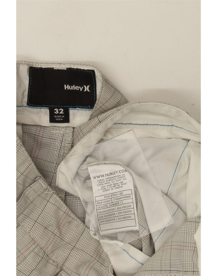 Muške kratke hlače Hurley Chino W32 Srednje bež karirani poliester