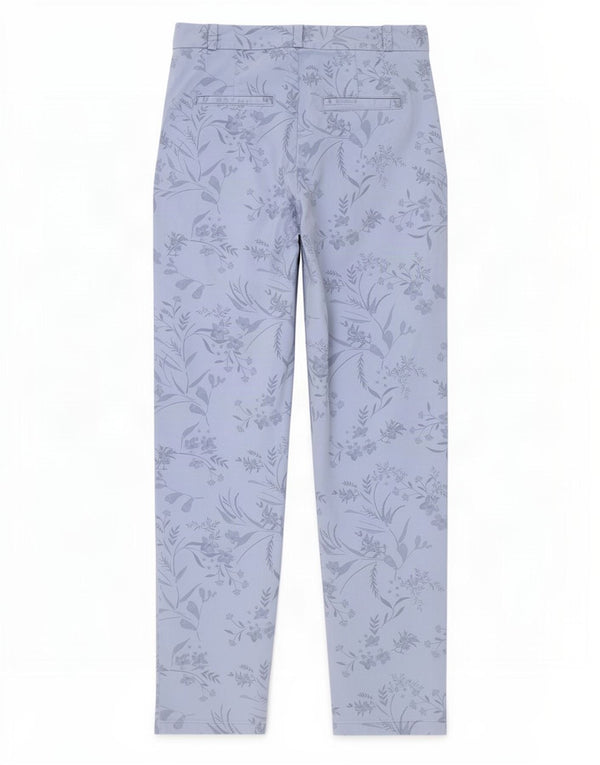 Marks & Spencer ženske chino hlače UK 8 male W27 L29 plave cvjetne