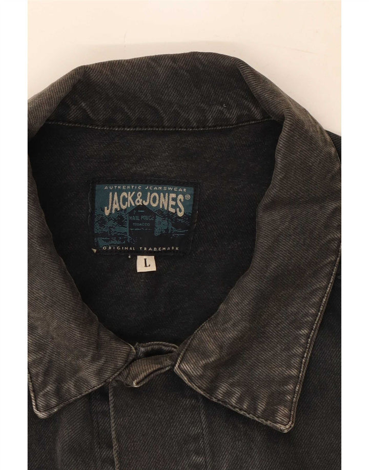 Jack & Jones muška traper jakna UK 40 velika crna
