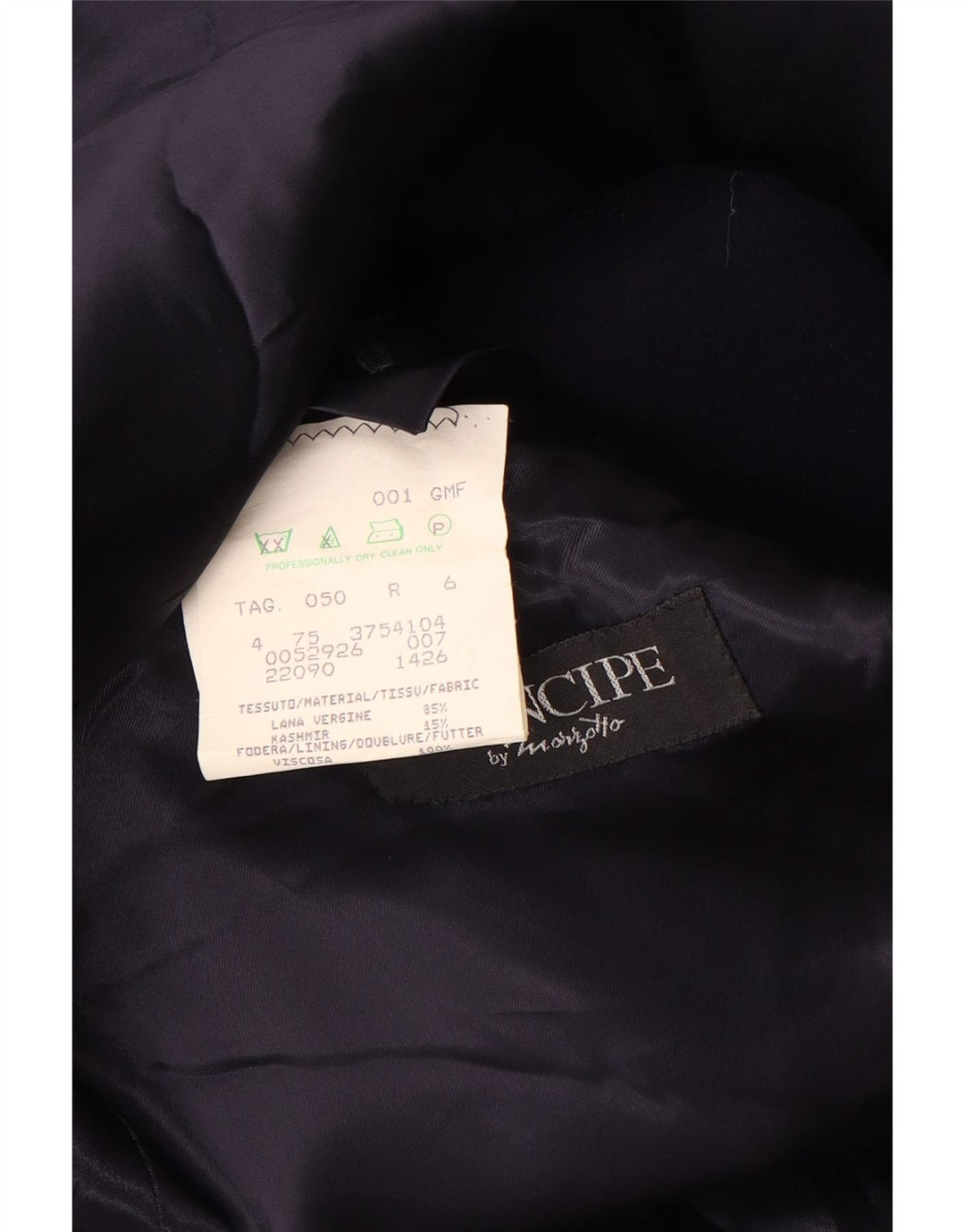 Marzotto Mens Principe kaput s dvorednim kopčanjem IT 50 Large tamnoplavi