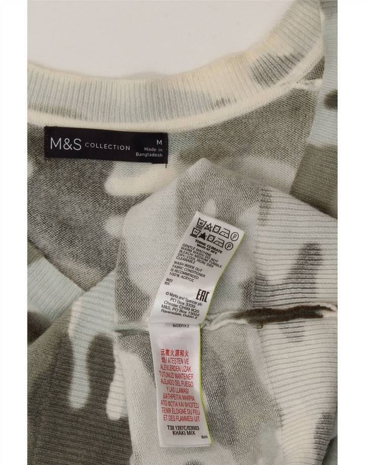 Marks & Spencer ženski džemper s V-izrezom UK 14 Srednji višebojni