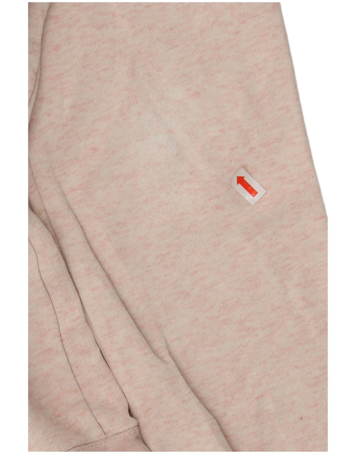 NIKE Womens Graphic Sweatshirt Jumper UK 14 Medium Pink Cotton