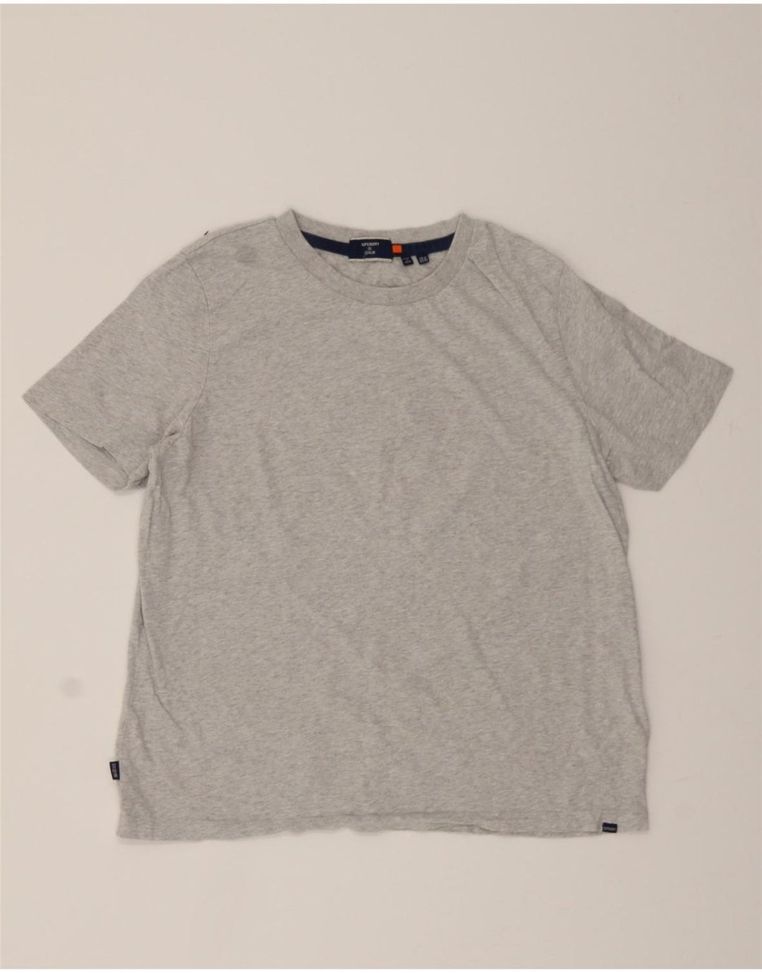 SUPERDRY Womens T-Shirt Top UK 12 Medium  Grey Cotton Vintage Superdry and Second-Hand Superdry from Messina Hembry 