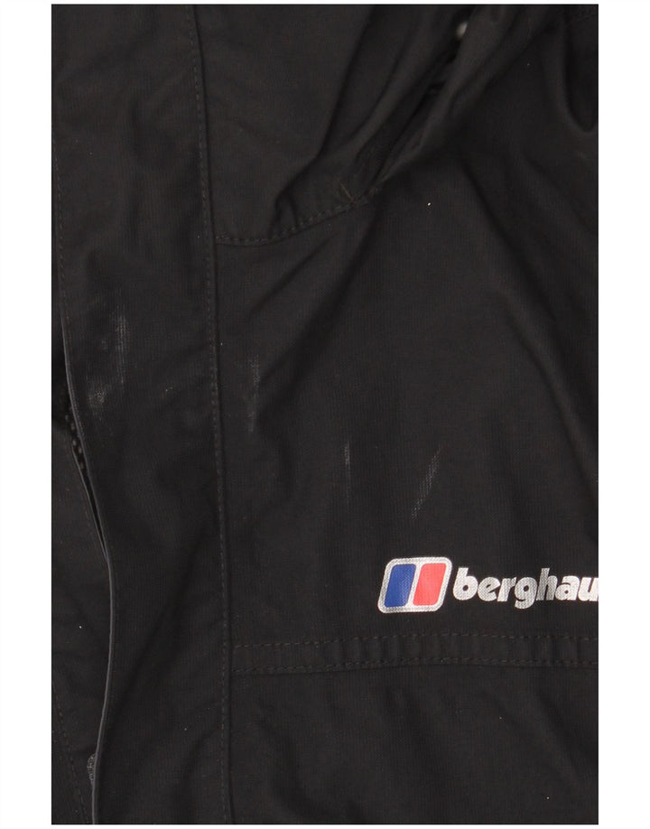 Berghaus muška kišna jakna s kapuljačom UK 40 veliki crni poliamid