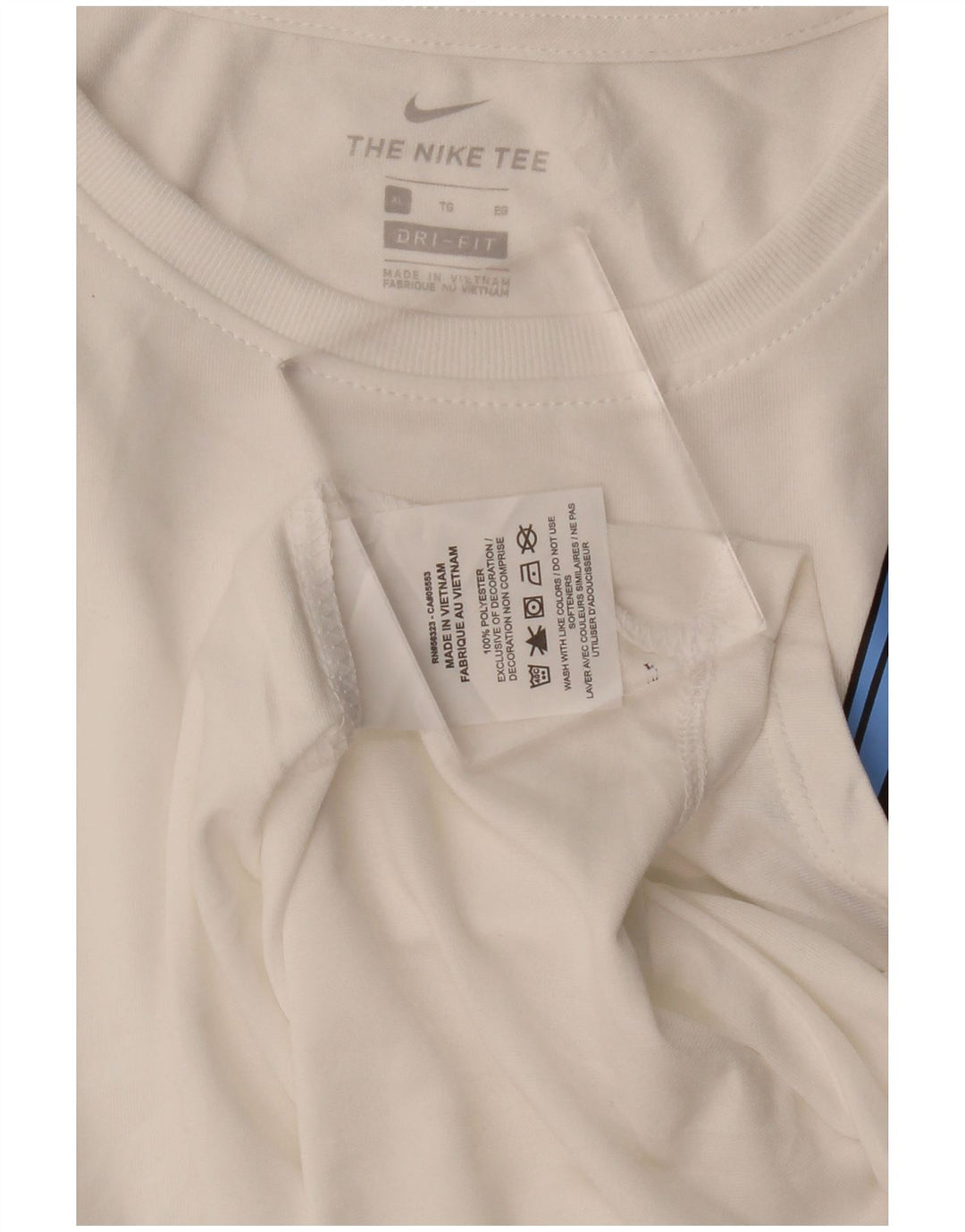 NIKE Girls Dri Fit Graphic Vest Top 13-14 Years XL bijeli poliester