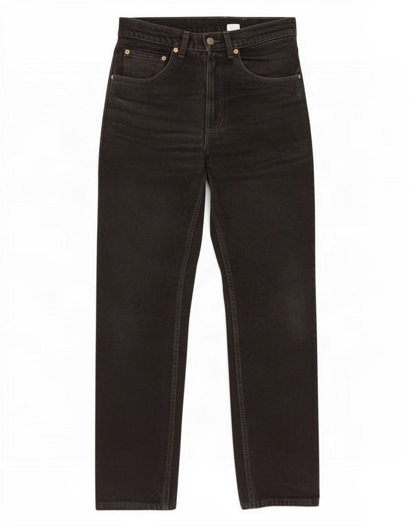 Levi's ženske 505 ravne traperice regularnog kroja W32 L32 crni pamuk