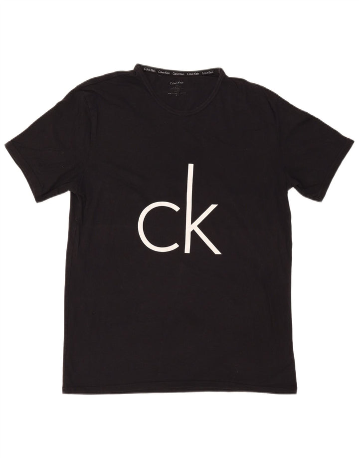 Velika crna muška majica s grafičkim motivima Calvin Klein