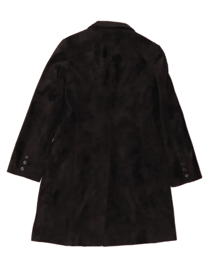 SPORTSTAFF Womens Overcoat UK 14 Medium  Black Polyester Vintage Sportstaff and Second-Hand Sportstaff from Messina Hembry 