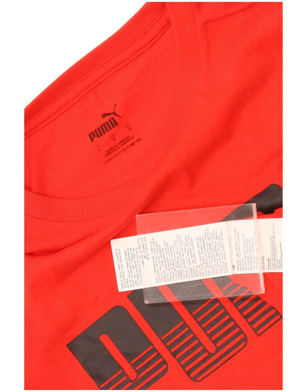 Puma muška majica s grafičkim motivima, mali crveni pamuk