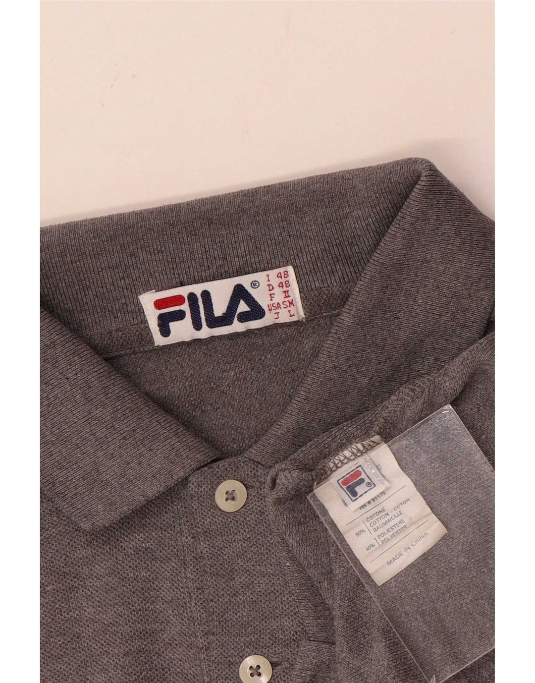 Fila muška polo majica IT 48 srednje sivi pamuk