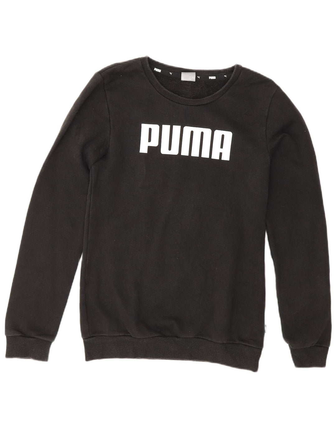 PUMA Boys Graphic Sweatshirt Džemper 13-14 godina crni pamuk