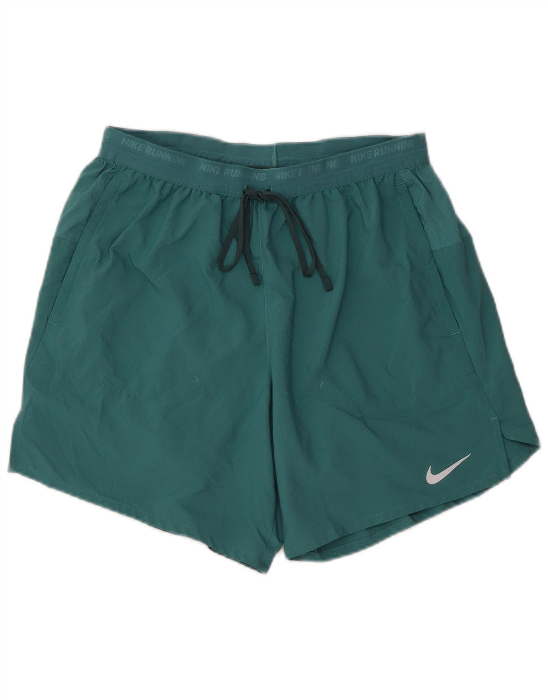 NIKE Ženske Dri Fit Graphic Sport Shorts UK 14 Srednje zeleni poliester