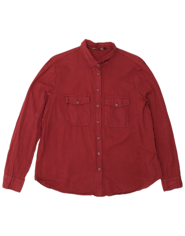 Massimo Dutti Ženska košulja EU 44 XL Bordo pamuk