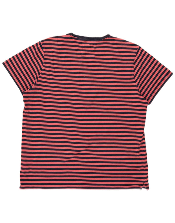 Crew Clothing Muška obična majica kratkih rukava 2XL pamuk na ružičaste pruge