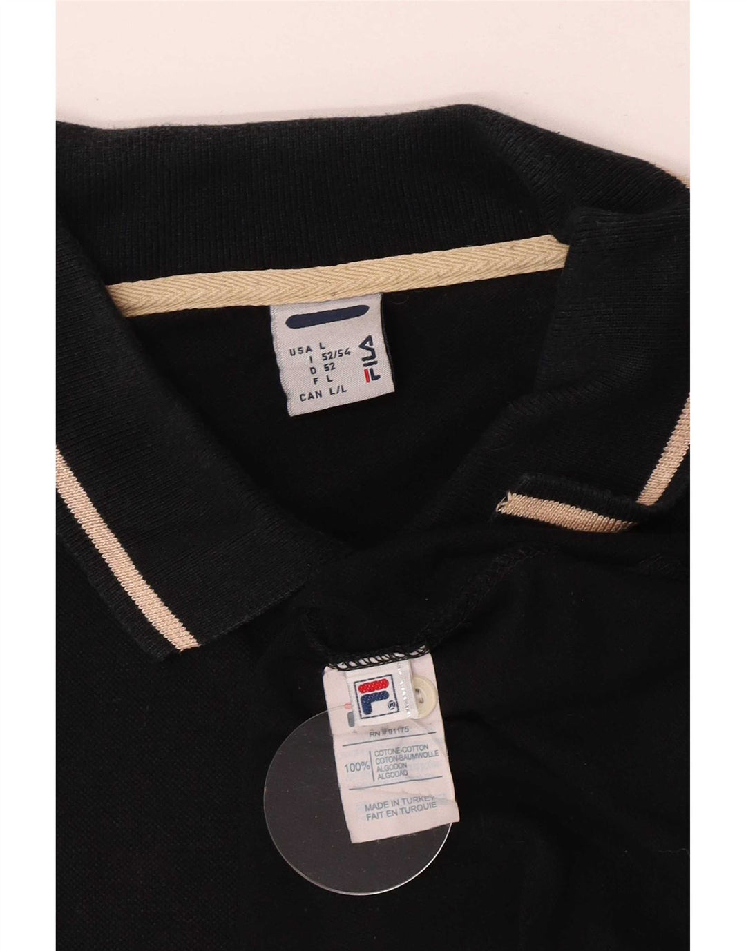 Fila muška polo majica velika pamuk na crne pruge