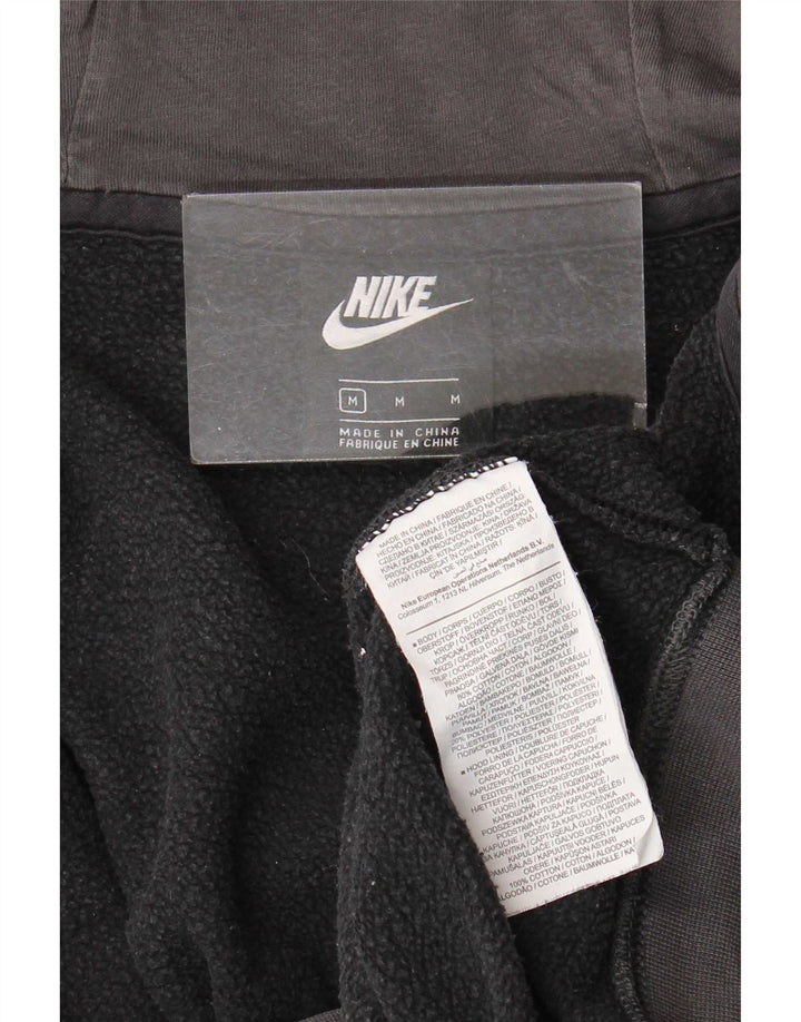 Nike muški pulover s kapuljačom na patentni zatvarač srednje crne boje, pamuk