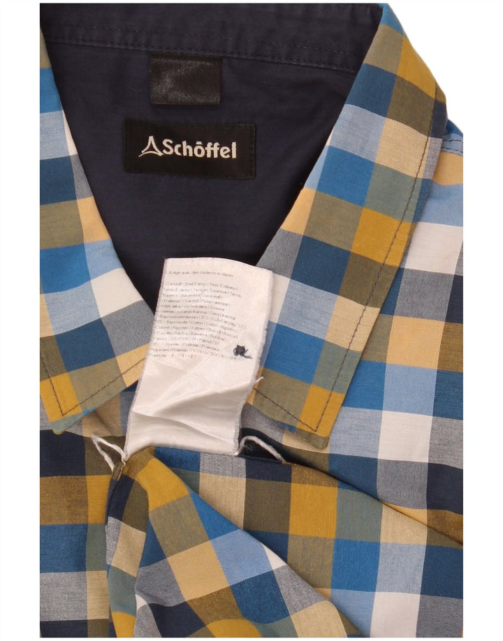 Schoffel muška košulja veliki plavi karirani pamuk