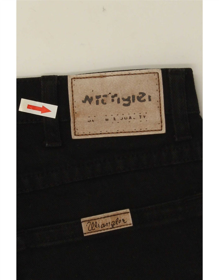 Wrangler muške ravne traperice regularnog kroja W32 L30 crni pamuk