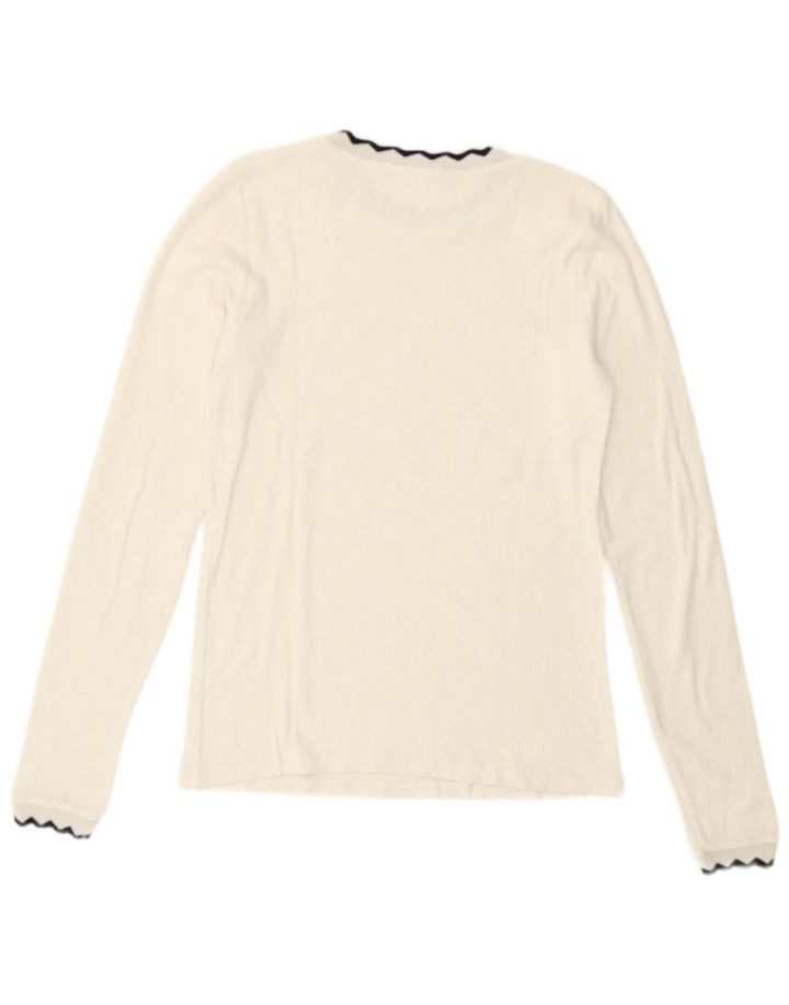 Zara ženski kratki rukav dugih rukava UK 12 srednje bijele boje