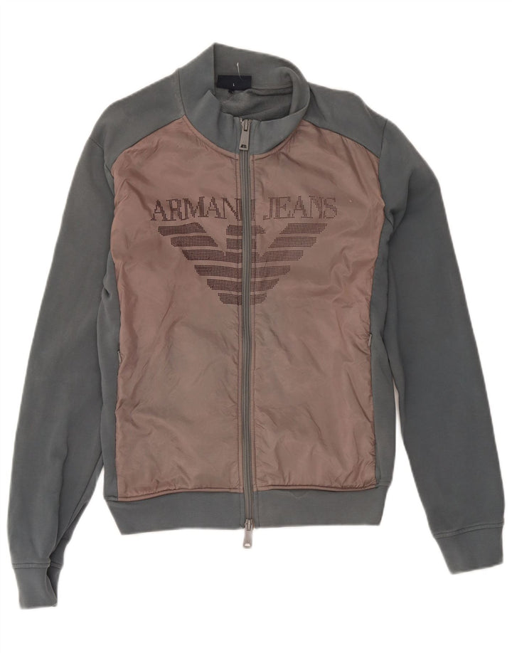 Armani Jeans ženska gornja jakna trenirke UK 16 Large Grey Colourblock