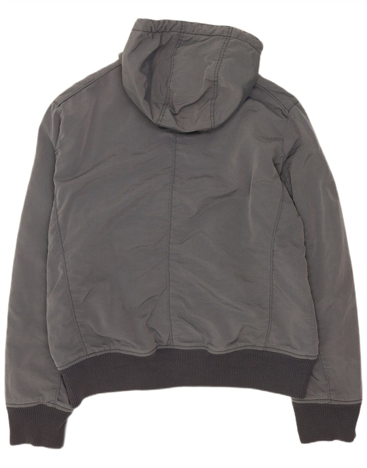 Calvin Klein Jeans muška bomber jakna s kapuljačom UK 44 2XL sivi poliester