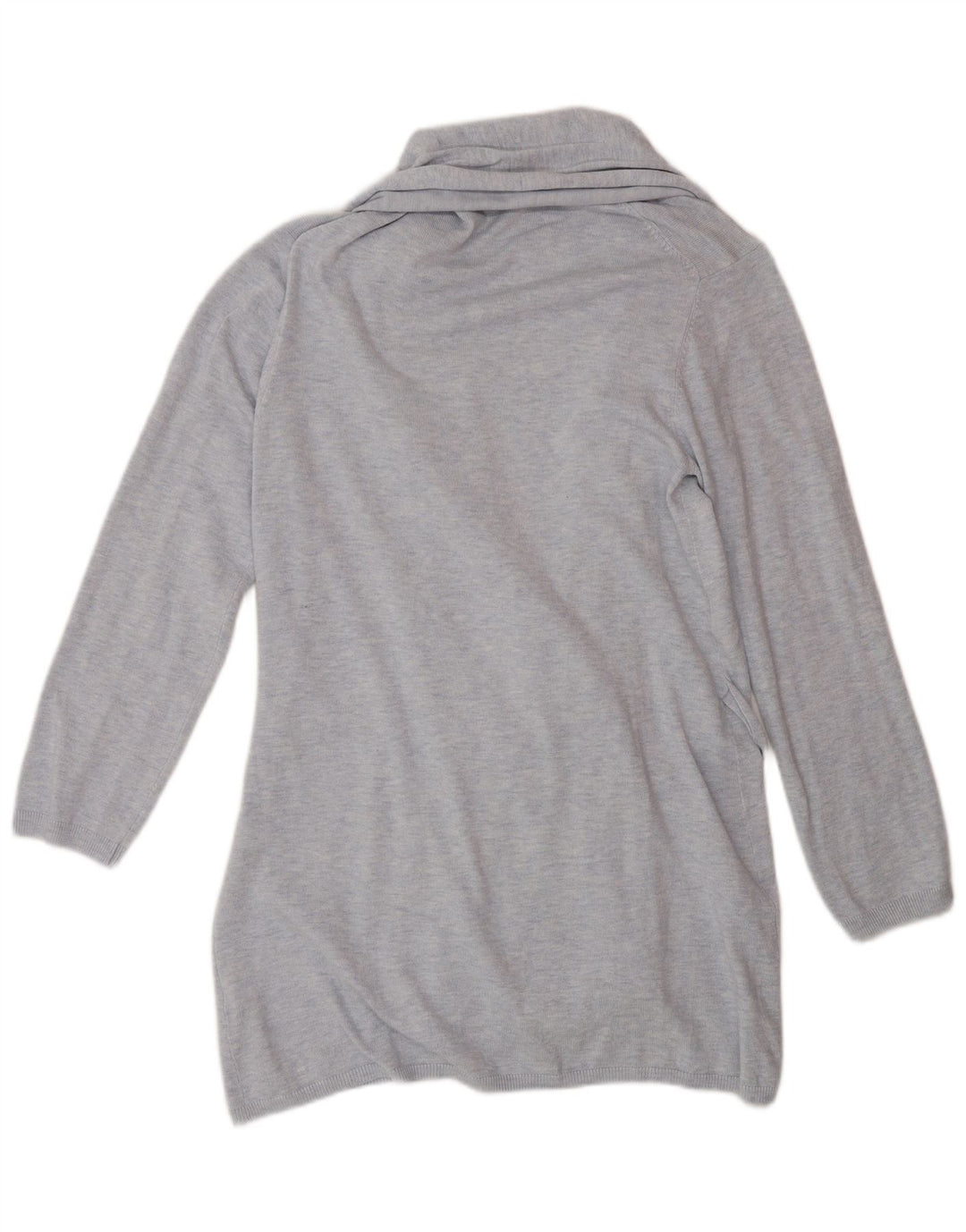 Zara ženski dugi kardigan pulover UK 14 Srednje plava viskoza