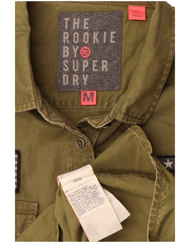 Superdry Ženska grafička košulja UK 14 Srednji kaki pamuk