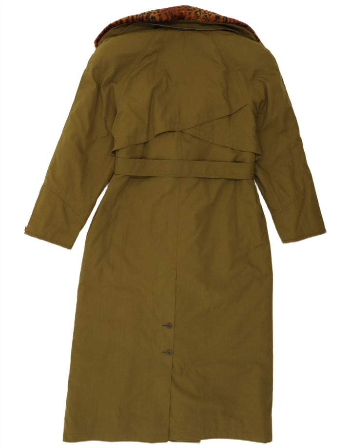 Eskimo ženski kaput s dvostrukim kopčanjem UK 12 srednje zelene boje od poliestera Classic