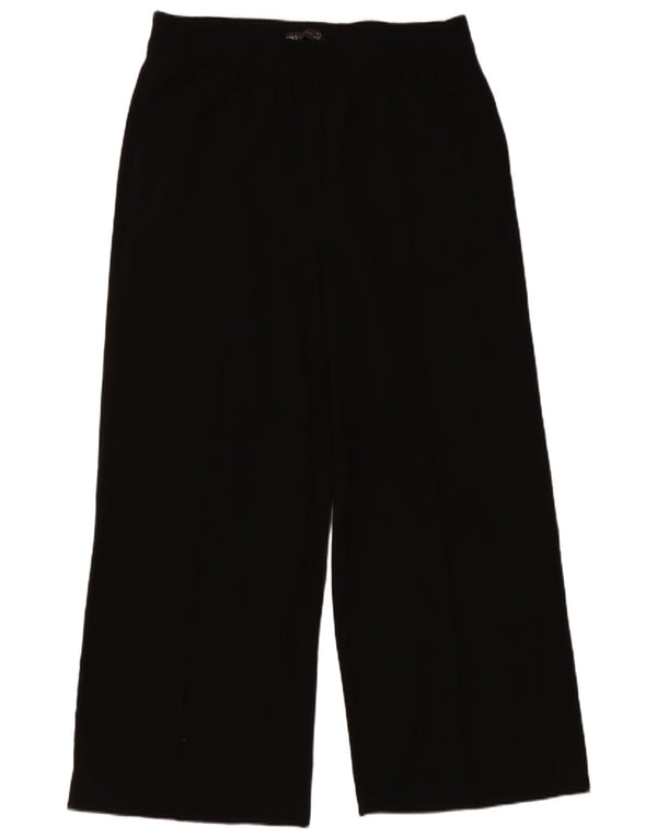 Marks & Spencer ženske široke ležerne hlače UK 14 Large W34 L27 crne
