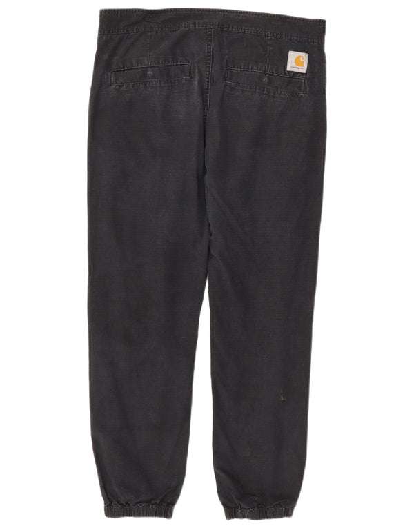 Carhartt Mens Wip Joggers Chino Hlače Srednji W34 L28 tamnoplavi karirani
