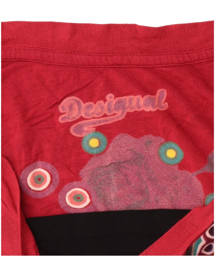 DESIGUAL ženski gornji dio bluze bez rukava UK 8 Mala raznobojna cvjetna