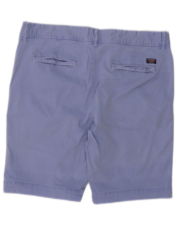 Superdry muške chino kratke hlače W34 veliki ljubičasti pamuk