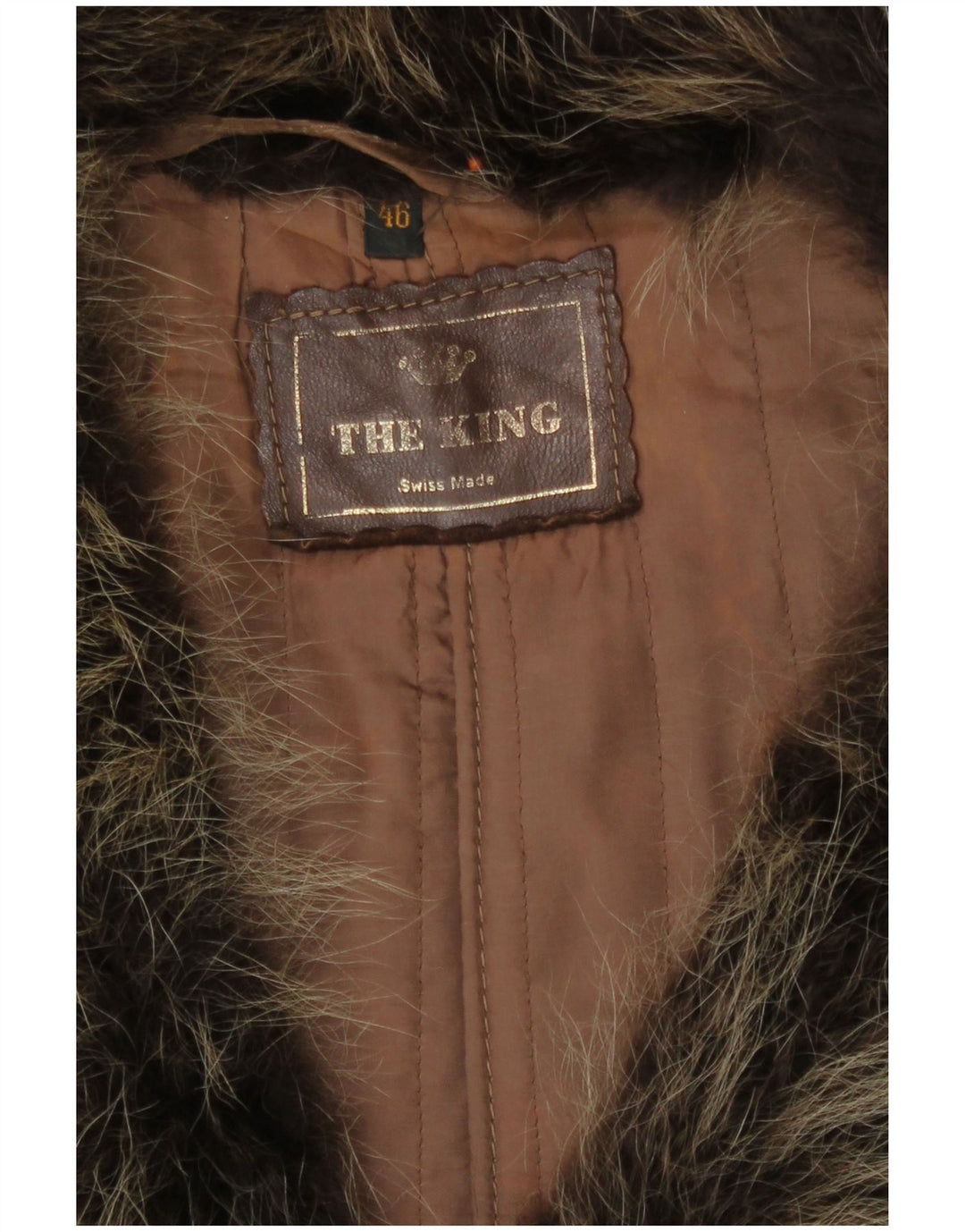 Vintage ženski kožni kaput IT 46 Large Brown