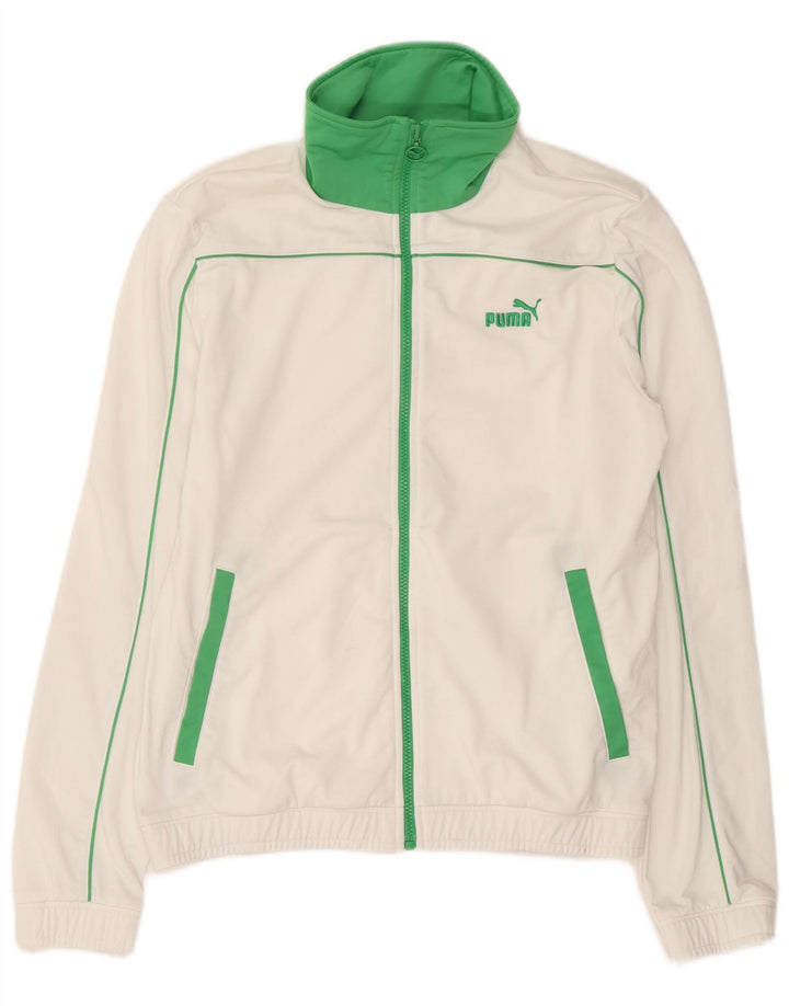 Puma muška gornja jakna trenirke Medium White Colourblock Poliester