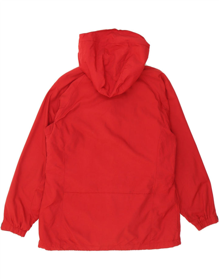 EDDIE BAUER Womens Hooded Windbreaker Jacket UK 16 Large Red Polyester Vintage Eddie Bauer and Second-Hand Eddie Bauer from Messina Hembry 