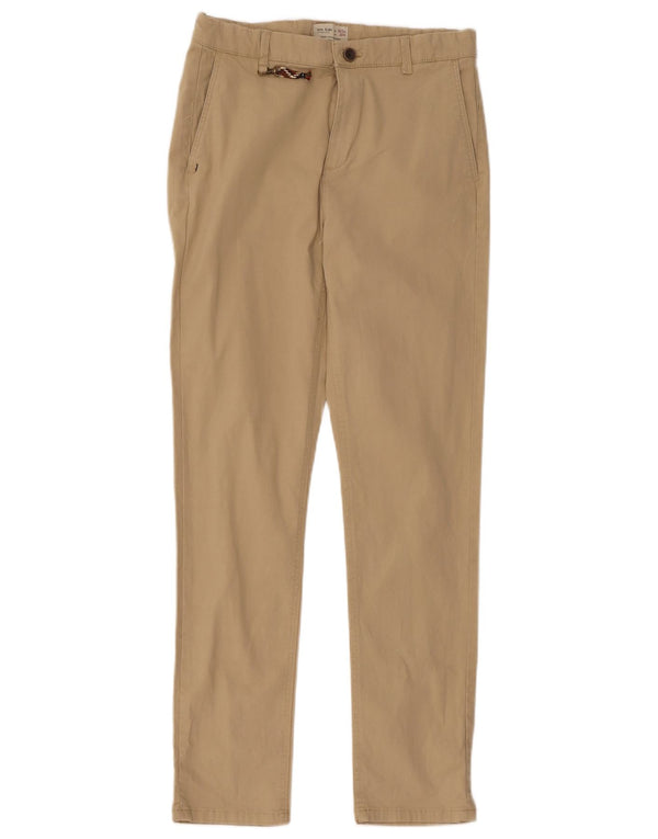 Zara Boys Slim Chino hlače 13-14 godina W30 L30 Bež pamuk