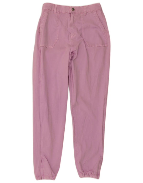 Marks & Spencer ženske joggers chino hlače UK 10 male W28 L28 ružičasta