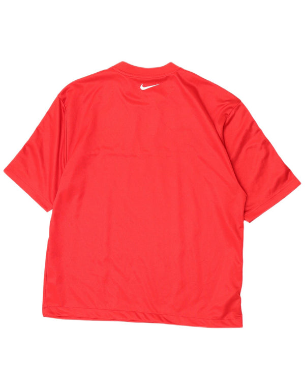Nike Muška majica kratkih rukava UK 45/47 XL Red Colourblock Poliester